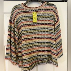 Women’s multi color sweater.